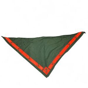 Boy Scouts of America BSA Green and Orange neckerchief Uniform